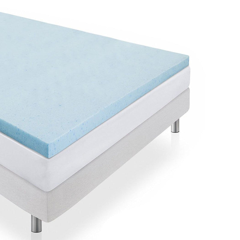 Dreamz 5cm Thickness Cool Gel Memory Foam Mattress Topper Bamboo Fabric King
