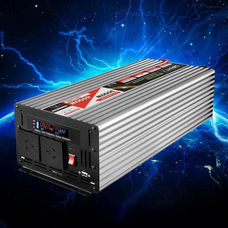 Power Inverter 3000W or 6000W Pure Sine Wave 12V-240V Camping Boat Caravan