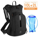 10L Ultralight Cycling Backpack with Hydration Water Bag Black