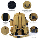 Multifunctional Fishing Tackle Backpack Tactical Gear Bag Khaki