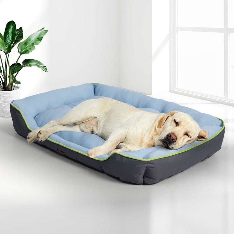Pawz Pet Cooling Bed Sofa Mat Bolster Insect Prevention Outdoor Summer XXL Grey