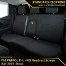 Nissan Patrol Y62 Ti-L (MY24) GP4 Neoprene 2nd Row Seat Covers