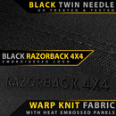 Razorback 4x4 GP6 Premium Neoprene Rear Row Seat Covers suitable for a Toyota Landcruiser 79 Series Dual Cab (Made to Order)