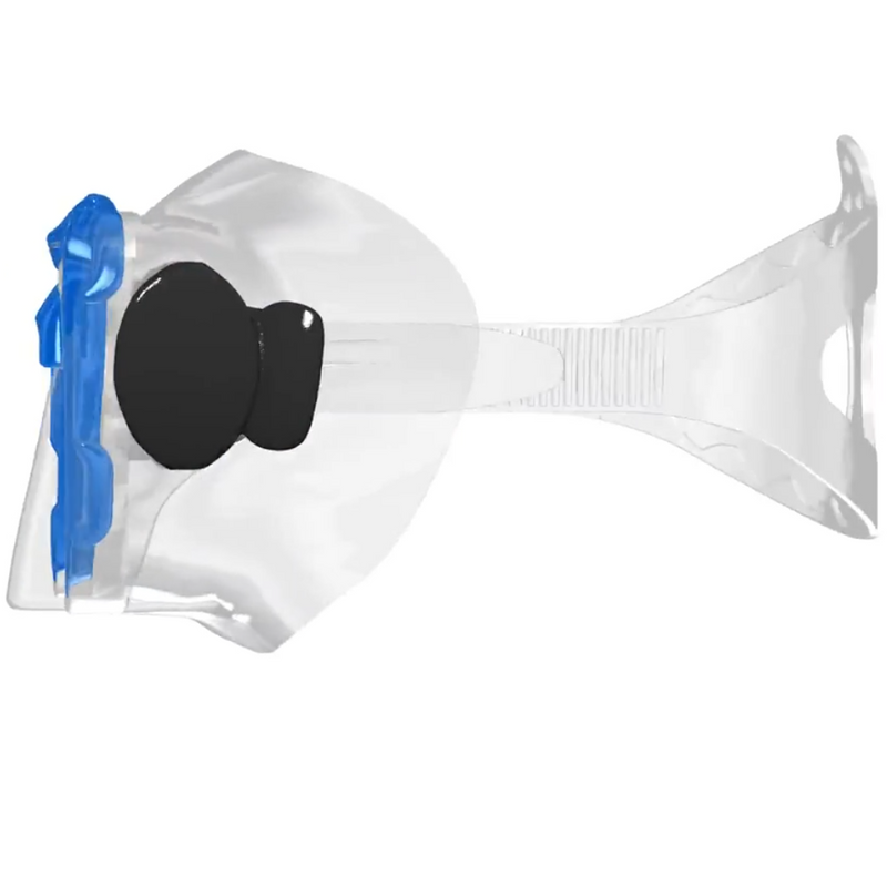 Mirage Platinum Adult Silicone Twin Lens Snorkelling Mask (Blue)