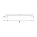 12/24 LED Strip Lamp 300mm - 87526BL