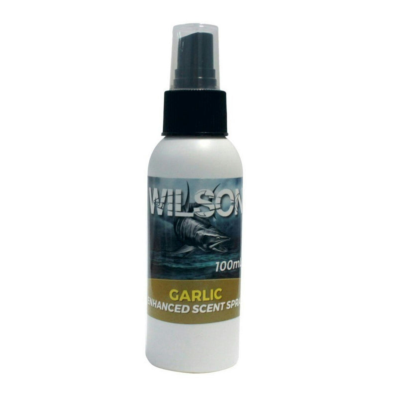 100ml Bottle of Wilson Garlic Enhanced Bait Scent Spray -Fishing Lure Scent