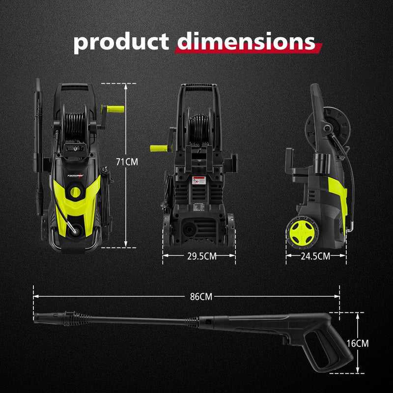 Fieryred 2700W Peak High Pressure Washer Cleaner Electric Max 4200PSI
