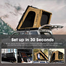 San Hima Kalbarri Gen 2 Roof Top Tent Khaki Hardshell + 200W Solar Panel