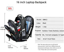 Travel Backpack Breathable Back Pad Black