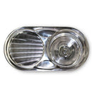 Stainless Steel Round Basin And Drainer