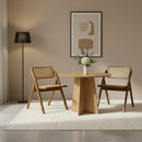 Levede 2x Foldable Dining Chairs Accent Wooden Chair Rattan Furniture Lounge
