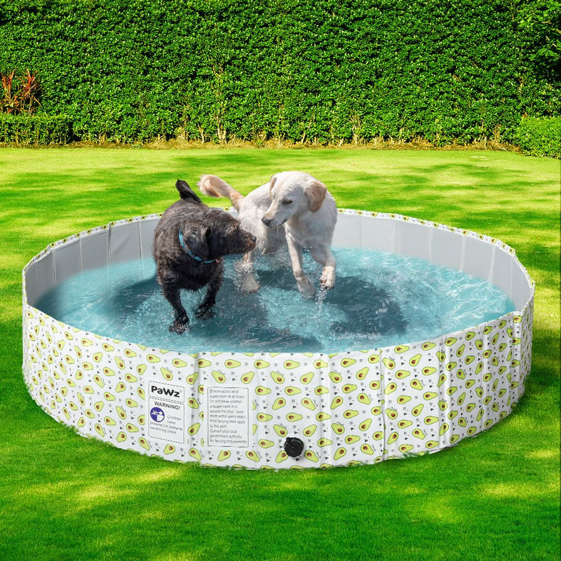 Pawz 160cm Portable Pet Swimming Pool Dog Washing Bath Tub Outdoor Foldable
