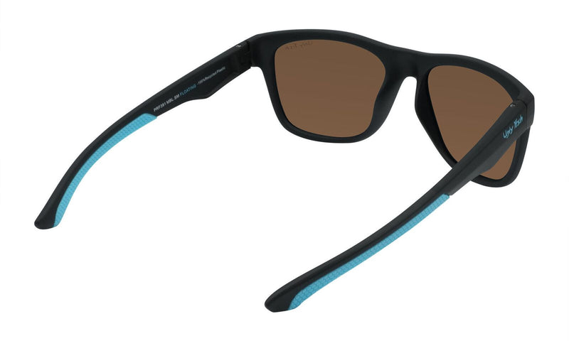 Ugly Fish PFR391 Polarised Floating Sunglasses - Matt Black Frame/Brown Lens