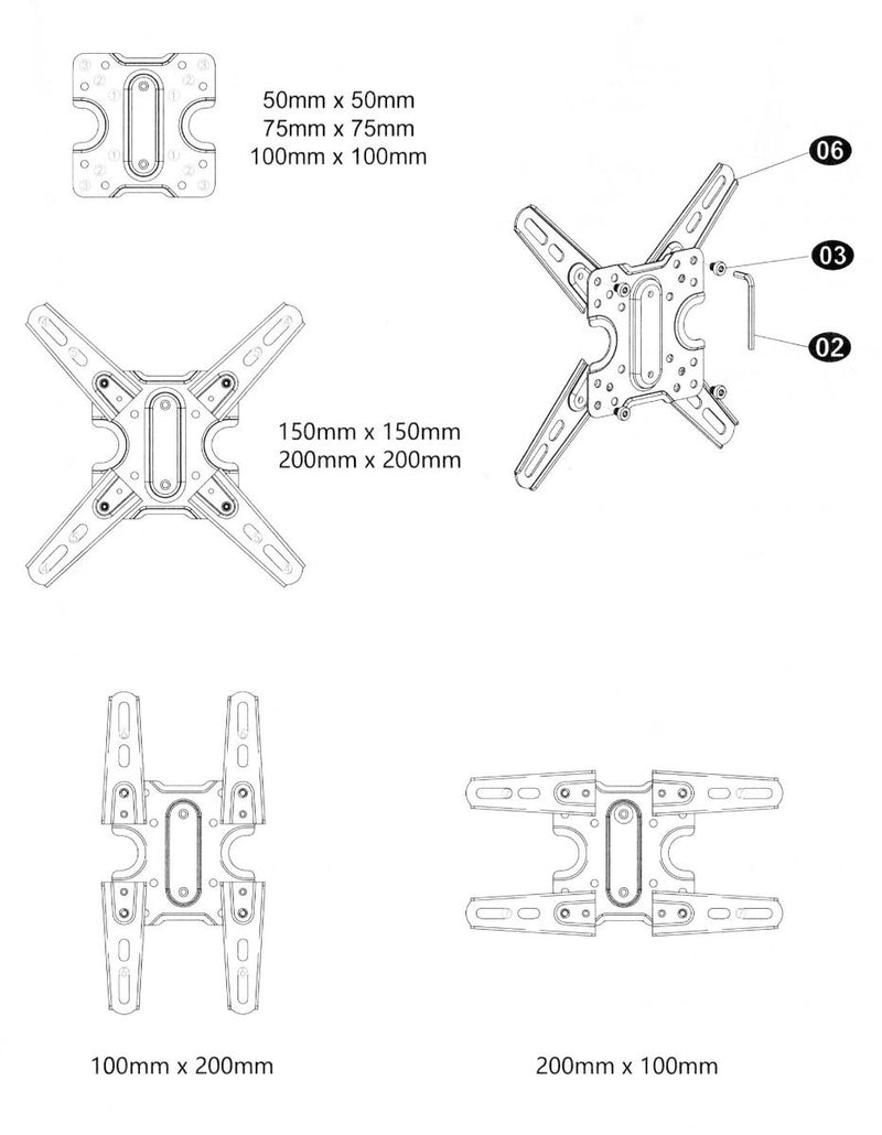 Autobacs TVBKT32 Dual Arm TV Mount Braket