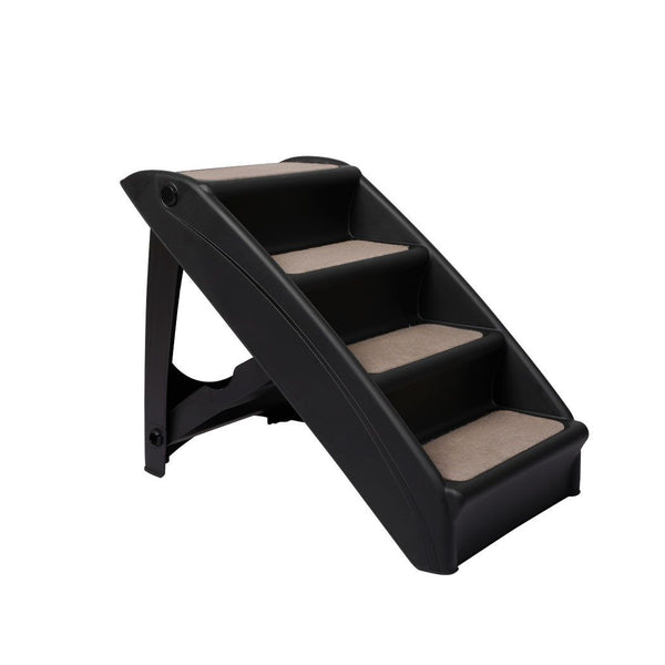 Pawz Pet Ramp Indoor Dog Steps Stair Portable Foldable Ladder For Bed Sofa Black