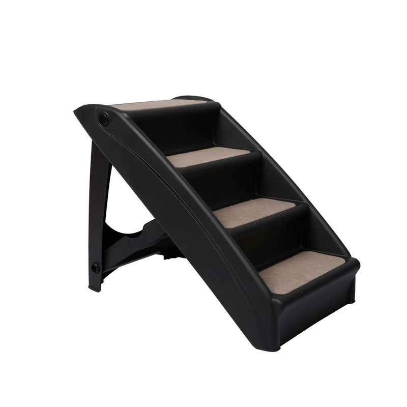 Pawz Pet Ramp Indoor Dog Steps Stair Portable Foldable Ladder For Bed Sofa Black