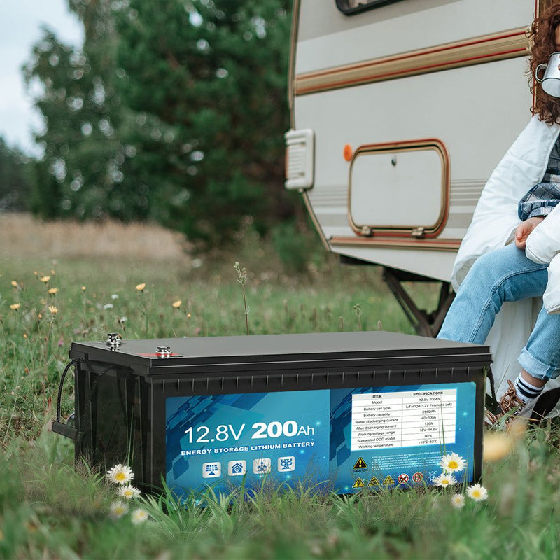 Safetex 12V LiFePO4 Battery Lithium Iron 200Ah 2000 Rechargeable Deep Cycle