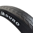 Duro Fleetwood 26 x 4.0 Skin Wall Slick Tread Folding Bead Fat Bike Tyre (Black)