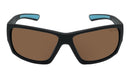 Ugly Fish PFR363 Polarised Floating Wrap Sunglasses -Matt Black Frame/Brown Lens