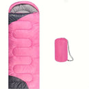 Rosy Four-Season Rectangular Sleeping Bag for Adults