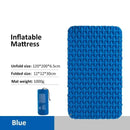 Double Air Mattress Inflatable Sleeping Pad Blue