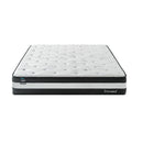 Dreamz Double Cooling Mattress Pocket Spring Euro Top Bed Foam 5 Zone 25cm