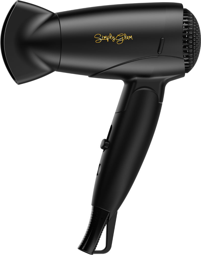 Simply Glam 12V Hair Dryer Black