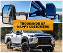 San Hima Extendable Towing Mirrors Gen2 fit Mitsubishi Triton MQ/MR 2015-2024