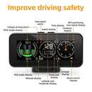 M60 Digital Speed Slope Meter GPS Speedometer & Compass Black