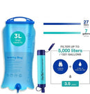 3L Gravity Water Filter Straw System