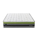 Dreamz Single Cooling Mattress Pocket Spring Euro Top Bed Foam 7 Zone 30cm