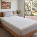 Dreamz Latex Mattress Topper Single Bed Underlay Natural Foam 7 Zone Cover 5cm