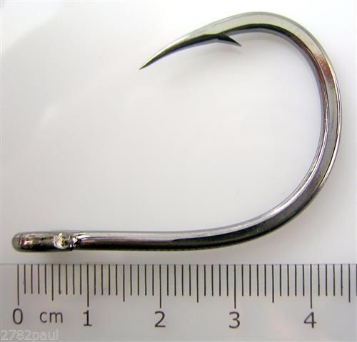 1 Packet of Mustad 10827NPBLN Hoodlum Live Bait 4x Strong Fishing Hooks