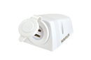 NARVA Surface Mount Dual USB White 81154WBL