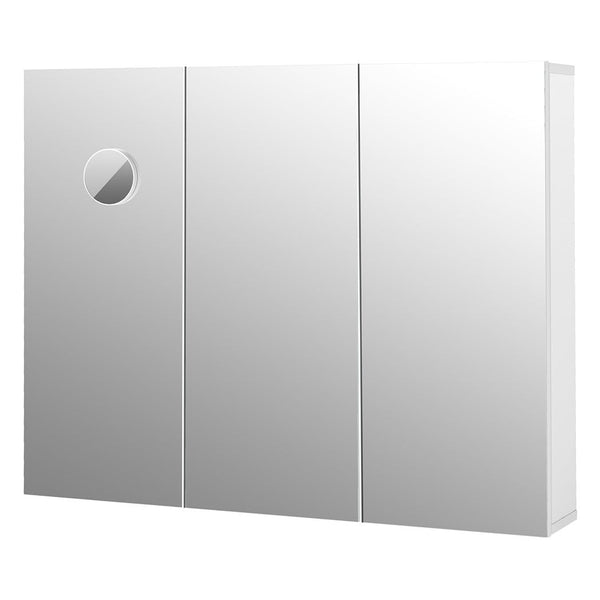 Levede Bathroom Mirror Storage Cabinet Vanity Mirror Makeup Wall Mounted 90x72cm