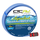 COAST RV Aquaduct 10m Blue Drinking Water Hose with Kit Fittings - 12mm