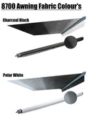 Dometic Fabric 8700 11' Charcoal Black - Fabric Only