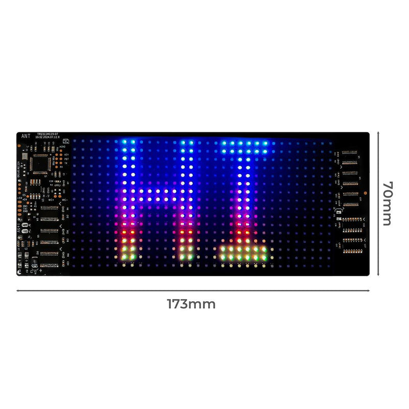 Emitto Programmable LED Sign 70x173mm Matrix Panel Foldable Message Display