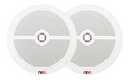 NCE 6.5-INCH WHITE SLIMLINE OUTDOOR SPEAKERS