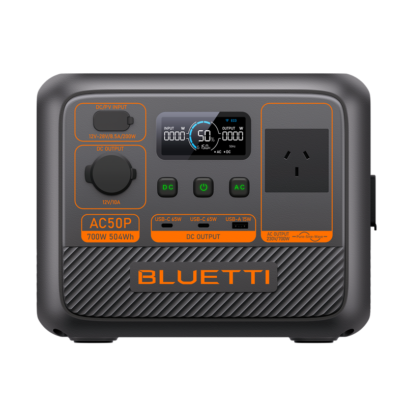 BLUETTI AC50P Portable Power Station | 700W 504Wh 6.9Kg