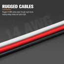 Lightfox 2 Way High Beam Wiring Harness w/ DT 2-Pin Connector For LED Light Bar