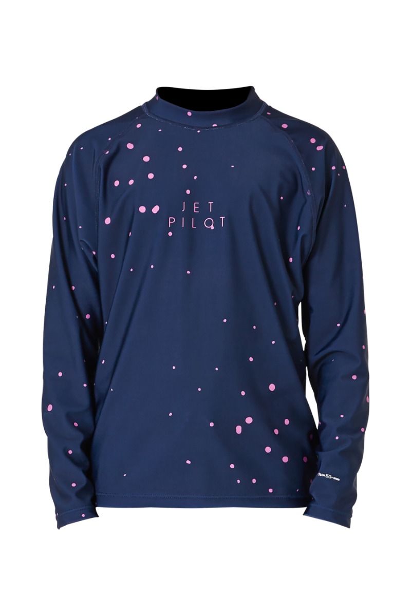 Jet Pilot Rashie Youth Ls Hydro Navy