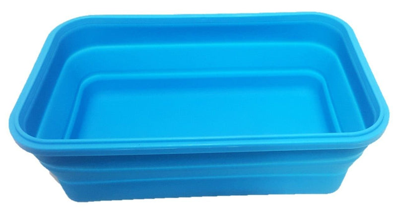 Collapsible Silicone Rectangle Container 4L - Blue