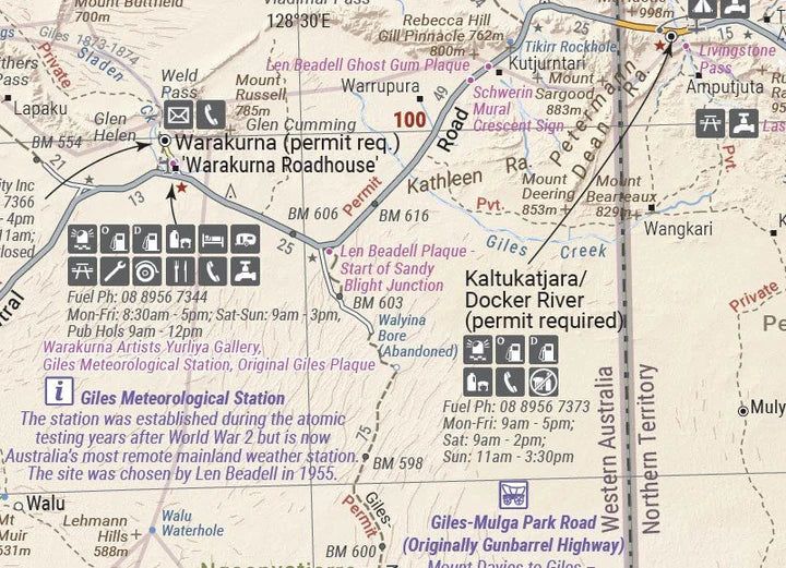 Hema Map - Great Desert Tracks Central Sheet