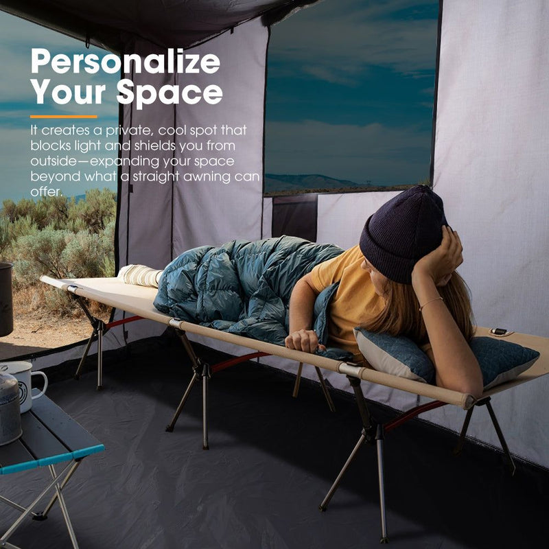 San Hima Car Side Awning Tent 2x2.5m/2.5x3m Portable Camping Waterproof Shade