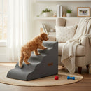Pawz 5 Steps Pet Stairs Dog Ramp High Density Foam Non-Slip Ladder for Bed Sofa