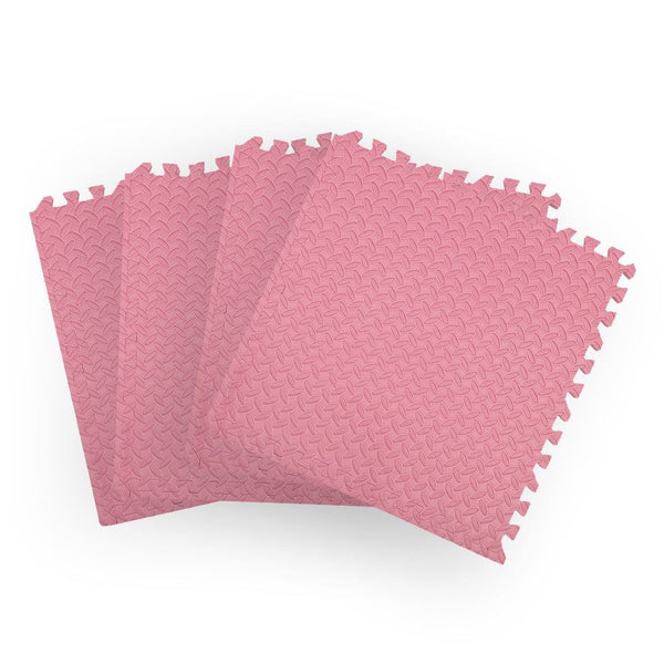 Bopeep EVA Foam Kids Play Mat Floor Kid Crawling Interlocking Home Pink 60x60