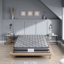 Dreamz Spring Mattress Bed Pocket Egg Crate Foam Medium Firm King Single 22cm