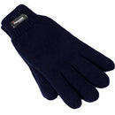 Dents 3M Thinsulate Womens Full Finger Knit Navy Gloves - Polar Fleece Thermal Insulation