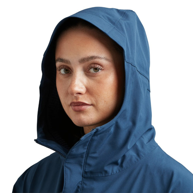 Women's Pursuit Waterproof Lightweight Changing Robe Jacket - Ocean Blue